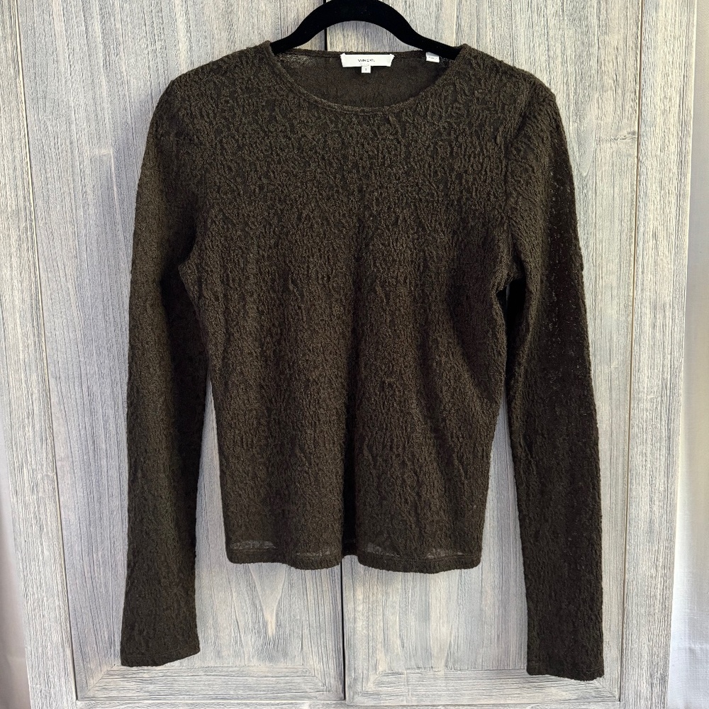 Vince Lace Crewneck Top